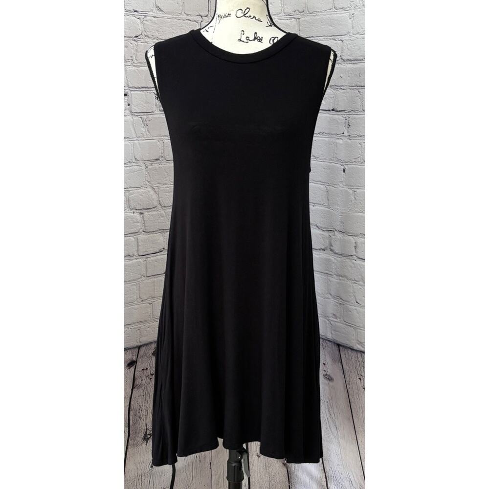 Elan Women’s Black Sleeveless Swim Cover-Up (Size L)